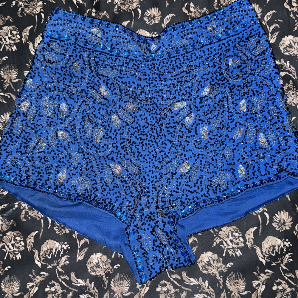COPY - Topshop Embellished Cobalt Shorts